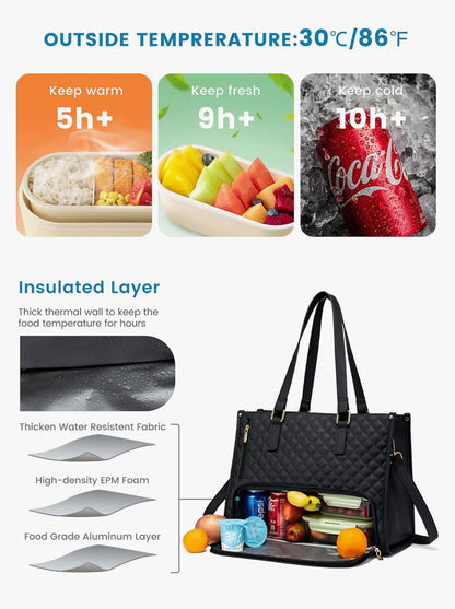 LINEFASH 2in1 luxury lunch handbag